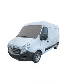 Protimrazová plachta na čelné sklo dodávky Winter Delivery Van XXL, sivá (110 × 170–185 cm)