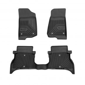 3D Gumené rohože No.77 pre Jeep Wrangler 4xe od 2021 (3 ks)