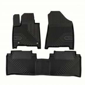 3D Gumené rohože No.77 pre Hyundai Santa Fe V 7 miest, 1. a 2. rad, PHEV od 2023 (3 ks)