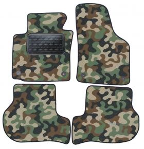 Maskačové textilné koberce pre Seat Leon 2006-2012 4ks