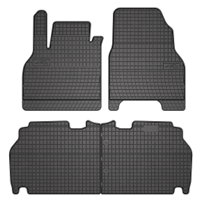 Gumené rohože pre Renault Kangoo II combivan, 1. a 2. rad 4 ks 2007-2021