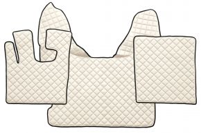 Autokoberce z ekokože Q pre DAF XF 105 (01.2006-12.2013) - automat - Svetlobéžová