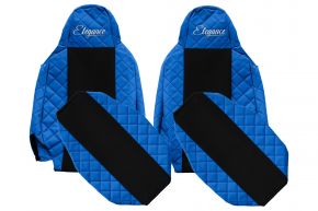 Autopoťahy na mieru ELEGANCE Q pre SCANIA G NEXTGEN (od 01.2017) - úzke opierky hlavy - modré
