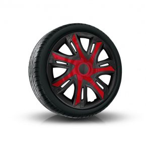 Puklice pre CITROEN 16", N-POWER BICOLOR bordové-čierne  4ks