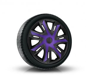 Puklice pre CITROEN 16", N-POWER BICOLOR fialové-čierne 4ks