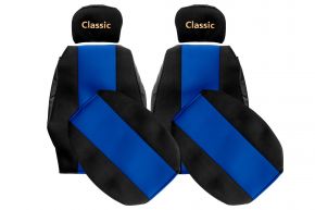 Autopoťahy na mieru CLASSIC pre MAN F2000 (01.1994-12.2000) - pásy v sedadlách - modré