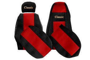 Autopoťahy na mieru CLASSIC pre SCANIA R NEXTGEN (od 01.2017) - nastaviteľná opierka hlavy spolujazdca - červené