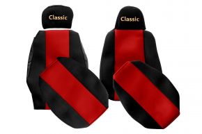 Autopoťahy na mieru CLASSIC pre SCANIA G NEXTGEN (od 01.2017) - sklápacie sedadlo spolujazdca - červené