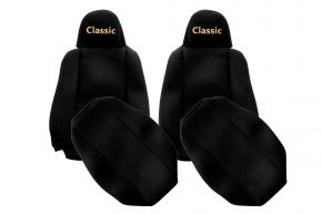 Autopoťahy na mieru CLASSIC pre SCANIA L NEXTGEN (od 01.2017) - úzke opierky hlavy - čierne