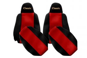 Autopoťahy na mieru CLASSIC pre SCANIA G NEXTGEN (od 01.2017) - úzke opierky hlavy - červené