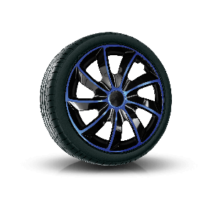 Puklice pre FORD 17", QUAD BICOLOR MODRÉ 4ks