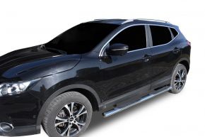 Bočné nerezové rámy pre Nissan Qashqai 2014-2019 4" oval