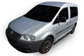 Bočné nerezové rámy pre Volkswagen Caddy 2003-2015, 60,3 mm BLACK