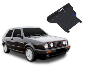 Oceľový kryt motora a prevodovky Volkswagen Golf II MT pasuje na všetky motory 1986-1992