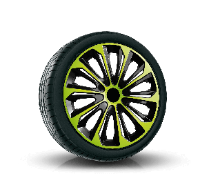 Puklice pre CITROEN 16", STRONG DUOCOLOR ZELENO-ČIERNE 4ks