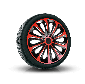 Puklice pre CITROEN 16", STRONG DUOCOLOR ČERVENO-ČIERNE 4ks