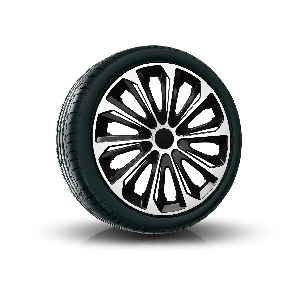 Puklice pre CITROEN 16", STRONG DUOCOLOR ČIERNO-BIELE 4ks