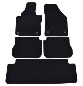 Textilné autokoberce na mieru pre Volkswagen Caddy 2015-2020 (7-miestne) (5 ks)