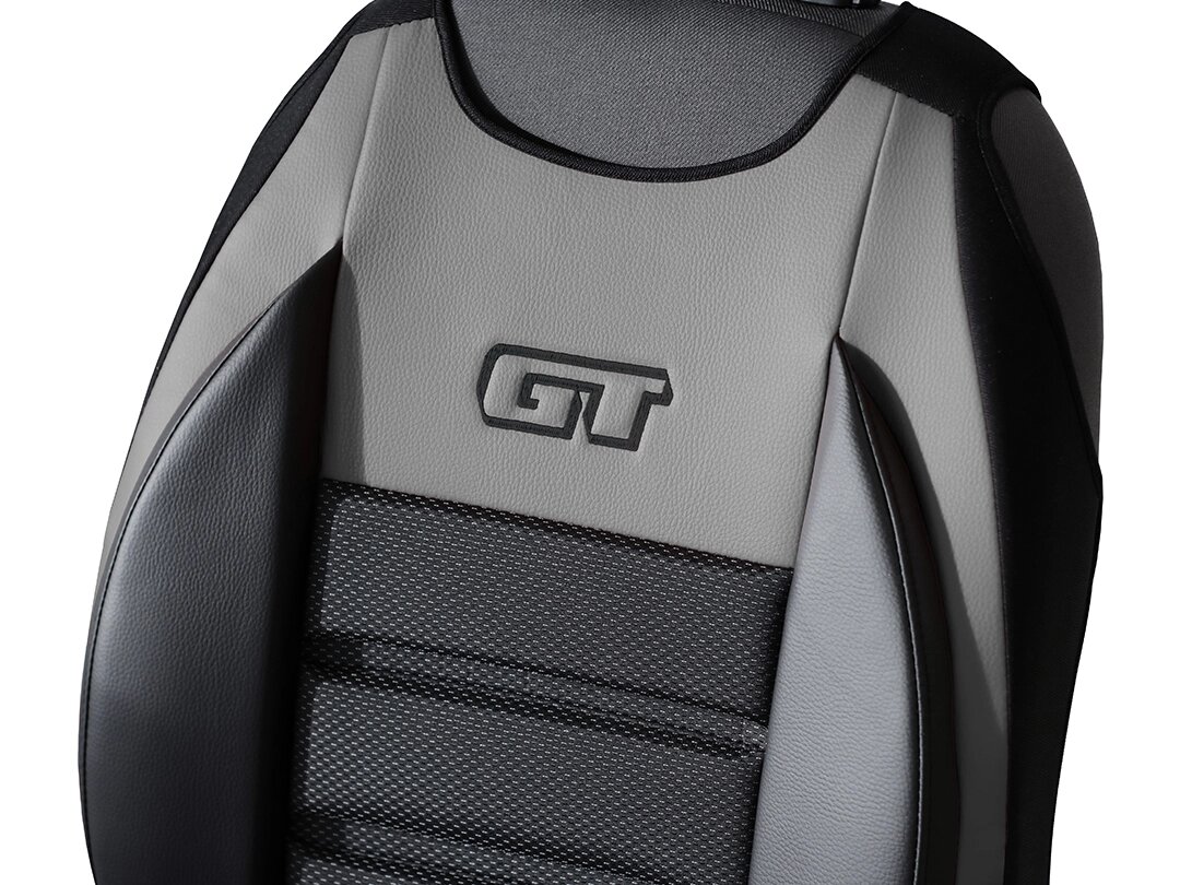 Detail operadla GT Ergonomic s ekokožou a čalúnnickou látkou