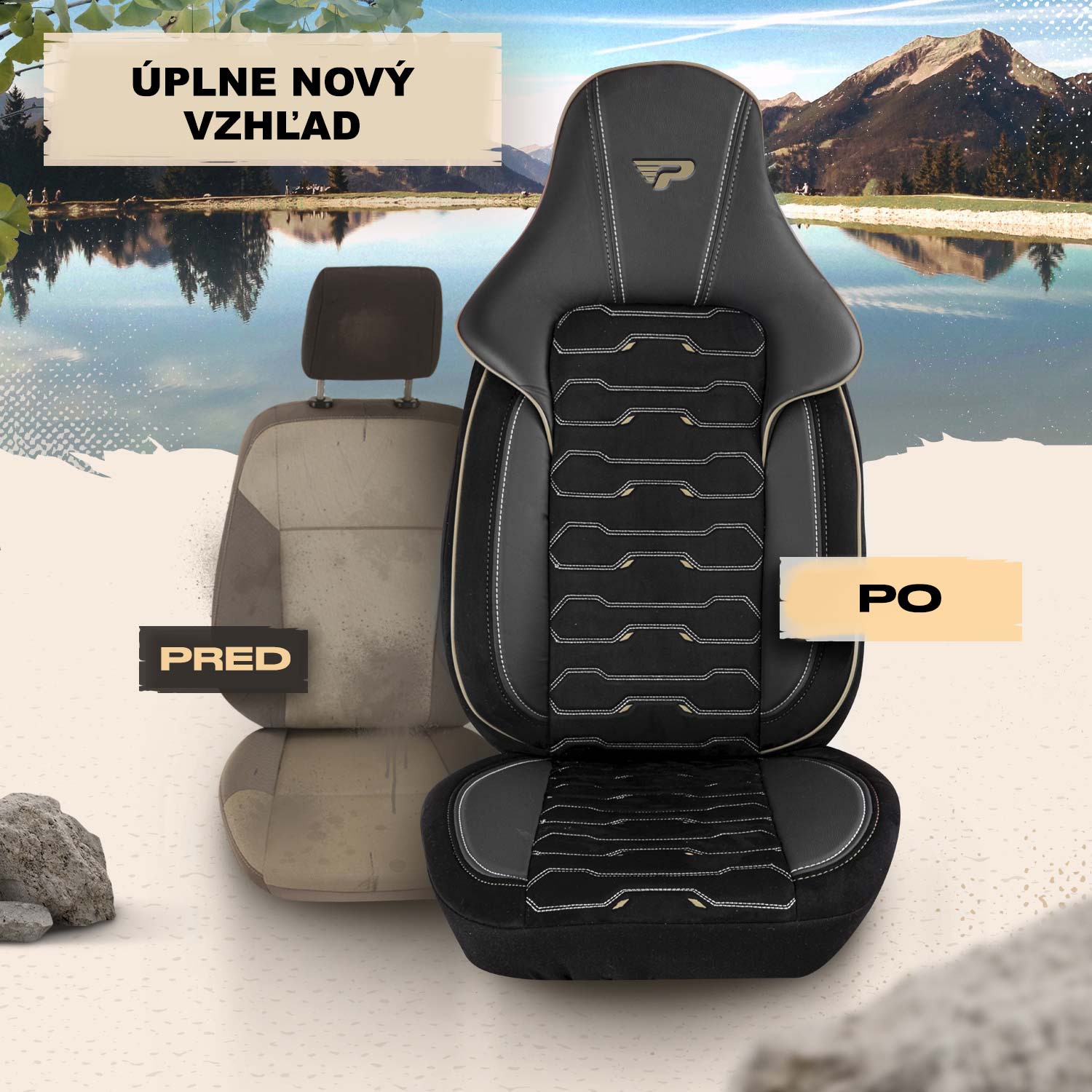 Pred a po nasadení autopoťahov Beirut