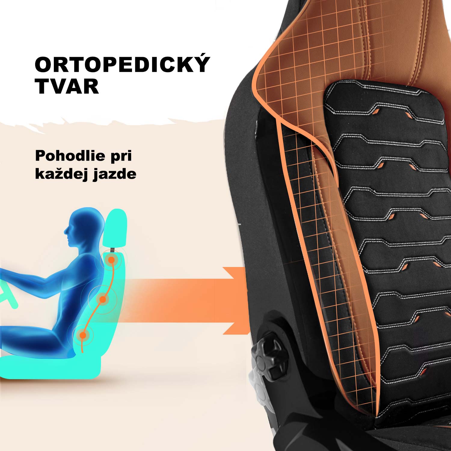 Tvar autopoťahov Beirut pre pohodlie pri jazde